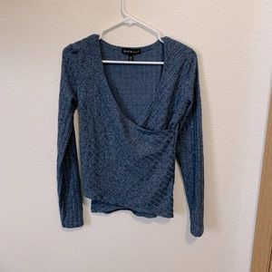 Derek Heart Wrap Top